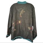 Vintage Denim‎ & Co. Embroidered Pantsuit Blue Size 2X Photo 4