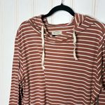 ALBION FIT Albion Hooded Pullover Terracotta Stripe Sz M 491 Photo 6