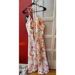 Favorite Daughter The Halting Traffic Dress Oahu Watercolor White Size 16 Photo 7