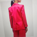 ALC Frank A.L.C DAVIN II TAILORED SATIN DISCO PINK JACKET SIZE 2 Photo 2