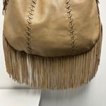 HOBO Brown Leather Fringe Bag Tan Photo 1