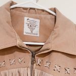Fornia Women's Saddle Creek Fringe Jacket Size M Tan Size M Photo 5