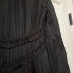 Ulla Johnson NEW Callista Silk Mini Dress Size 4 Black Long Sleeve Ruffle NWT Photo 10