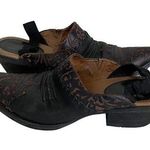 Ariat Western Mules Snip Toe Slip On Cowboy Booties Black Red Size 6 B Photo 0