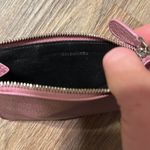 Balenciaga  logo pink metallic zip card case minor flaw like rubbing pictured Photo 4
