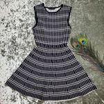 ZARA  White/Black Patterned Fit & Flare Dress Photo 0
