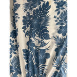 Royal Creations Hibiscus‎ Palm Panel Blue Tulip Sleeve Midi Dress Size Large Photo 8