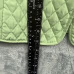 Briggs New York  Women Jacket PL Green Quilted   Solid Short Button Polyester Photo 4