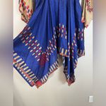 Anna Sui Vintage Y2K 2008 Western Native Boho Asymmetrical Silk Mini Dress sz 4 Photo 9