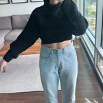 ASOS Black crop Knit Sweater Photo 0