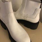 Ash women white leather master Chelsea boots US 10 Photo 4