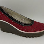 Fly London Yobe Yika Perforated Wedge Sandal Size 37 or US 6.5/7 Photo 0