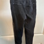 Celebrity Pink  Black Jeans with Glittering Silver Stripes Photo 4