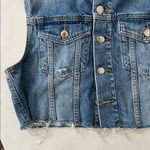 ZARA  Blue Denim Vest Waistcoat Size Medium Photo 5