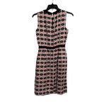 Milly  New York Vintage Original Shift Dress Women's‎ 2 Pink Black 100% Silk WX10 Photo 9