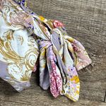 Free People  Top White Pink S Oversized Cath Me If You Can Paisley Boho Dolman Photo 4