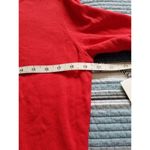 1901  Pima Cotton Button Down Knit Red Chinoise Cardigan Top Womens Size Medium M Photo 4