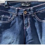 Vintage Be Girl Western Denim Jean Skirt Women’s Sz 3/4 Pink Embroidered Western Blue Photo 13