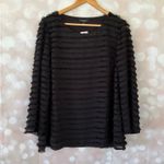 Alfani  Black Fringe Blouse Photo 0