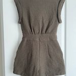 EXPRESS Olive Tweed Romper Photo 1