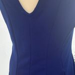 Iris Royal Blue V-Neck Mini Dress Photo 4