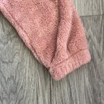 NWOT  Light Pink Faux Fur‎ Soft Quarter Zip Sweatshirt Size XS Photo 5