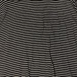 Black And White Striped Flowy Skater Skirt Photo 4