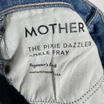 Mother Pixie Dazzler Jean in BEginner's Luck Women 24 Blue Button Fly Cropped Photo 6