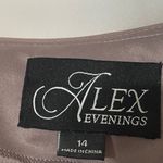 Alex Evenings WO SIZE 14 soft mauve FORMAL MOTHER OF BRIDE/GROMM DRESS 2 Piece Photo 3