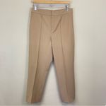 Vince  Pecan Tan Pintuck Stove Pipe Cropped Pants Size‎ 8 Photo 4