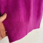 Roundtree & Yorke Fuchsia Pink 100% Cashmere Sweater V Neck Preppy Academia Y2K Photo 4