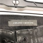 J Brand Steph Shep Coated Vendetta Lace Up High Rise Black Skinny Jeans Photo 7