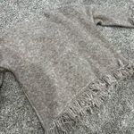 Nasty Gal  Oversized Lace Up Fringe Sweater Photo 4