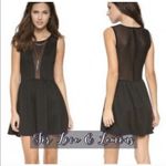 For Love & Lemons  black lulu skater dress Photo 1