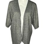Arizona Jeans Women’s grey knit open short sleeve cardigan size XS/S Photo 0