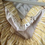 Yellow Striped Women's Jumpsuit Size L Photo 8