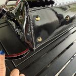 Arcadia top handle patent leather satchel Black Photo 8