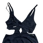 For Love & Lemons Black Satin Yori Midi Dress US M Photo 7