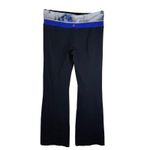 Lululemon  Groove Nulu Flare Pants Black Blue Abstract Waistband Size 6 Active Photo 5