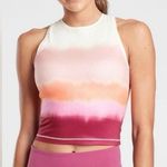 Athleta NWT  Shanti Printed Crop Tank Sea Spray Vintage Plum Size XS Photo 0