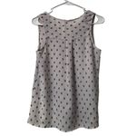 Fun 2 Fun White Feather/Aztec‎ Sleeveless V Neck Shirt Size Small Lightweight Photo 1