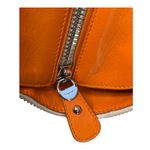 Salvatore Ferragamo  Woven Canvas Leather Tote Bag Orange Trim Italy Photo 3