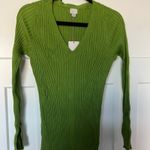 A New Day Women's Green Ribbed Long Sleeve Sweater Dress - Size Medium - NWT Photo 2