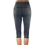 Lululemon Wunder Under Gray Skinny Mid Rise Crop Workout Tight Leggings Pants 6 Photo 2