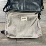 Margot Black Pebbled Leather Crossbody Bag OS Double Zipper Closure Adjustable Photo 8