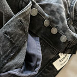 Reformation  Cynthia Shadow Checked High Rise Straight Long Jeans 25 Photo 7