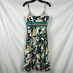 Ann Taylor Dress Leaves Green And Brown Sleeveless 8 Photo 1