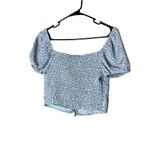 Active USA Flower Print Crop Top Size Medium Photo 4