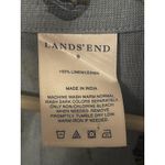 Lands' End  Women's Floral‎ Linen Tunic Top, Button Shoulder, Blue, Size 6 Photo 2