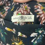 Natural Life  100% Cotton Dark Floral Maxi Skirt Size L/XL Boho Photo 5